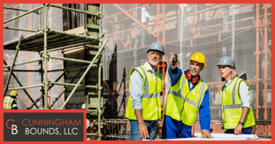 construction workers in a meeting