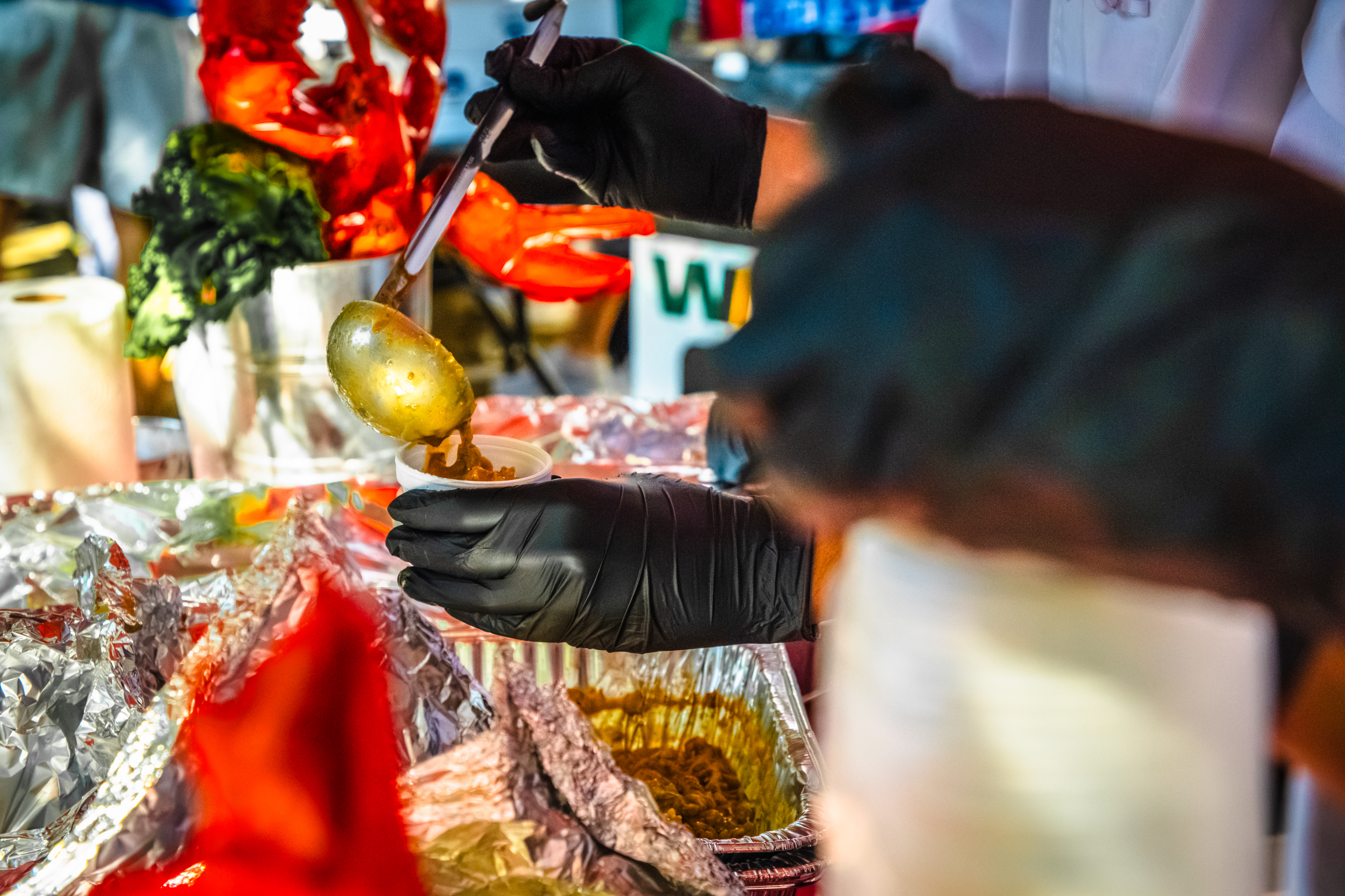  Davidson High School culinary arts program and restaurateur Noell Broughton at Downtown Cajun Cook-Off